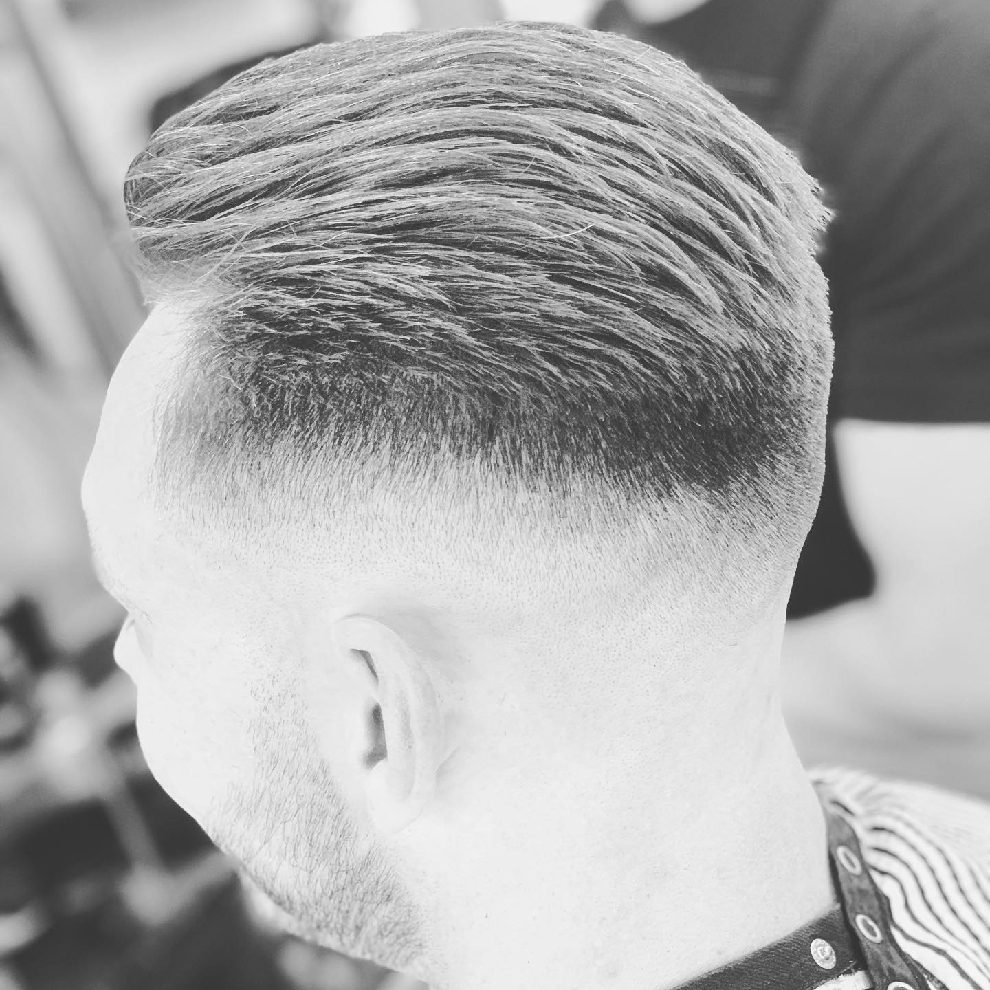 High skin fade with precision detail at KB Barbering Heswall